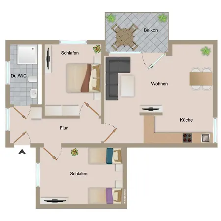 Appartement Haus Treibholz 7 Büsum